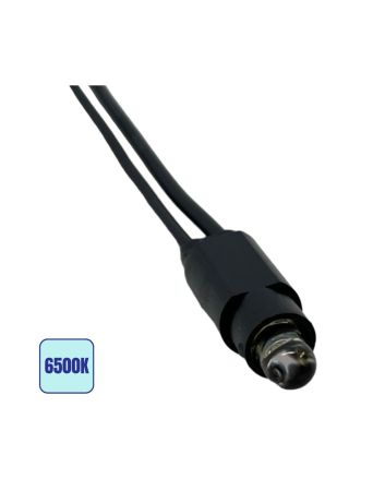 Spia LED Bianca 6500K 0,01W per Interruttori Basculanti Cavo Nero