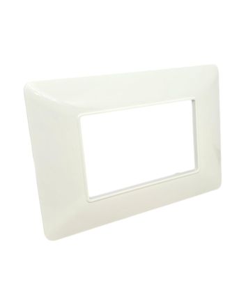 Placca 3 Posti Bianca TOT-M8003-T-1 Compatibile Matix - Tot Electric