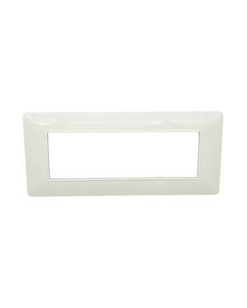 Placca 6 Posti Bianca TOT-M8007-1 Compatibile Matix - Tot Electric