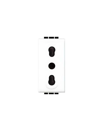 Presa Bivalente 10/16A 250V Bticino N4180 Living Light Bianca