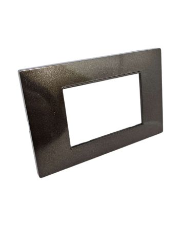 Placca 3 Posti Bronzo M-6003-7 Compatibile Vimar Plana - Tot Electric