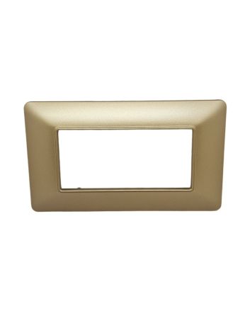 Placca 4 Posti Oro TOT-M8004-T8 Compatibile Matix - Tot Electric