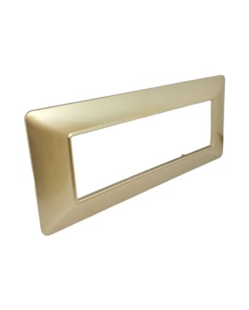 Placca 6 Posti Champagne TOT-M8007-7 Compatibile Matix - Tot Electric