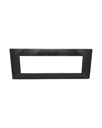 Placca 7 Posti Nera M-6007-2 Compatibile Vimar Plana - Tot Electric