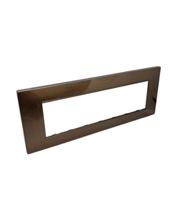 Placca 7 Posti Rame M-6007-14 Compatibile Vimar Plana - Tot Electric