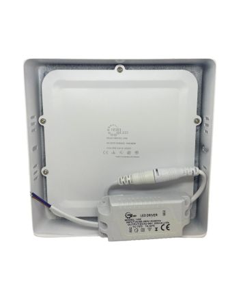 Plafoniera LED 14W Quadrata 17.5x17.5 cm - Luce Calda 3000K, 1400 LM