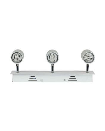 Applique Portafaretto Triplo Incasso GU10 VT-790-3619 IP20 Bianco
