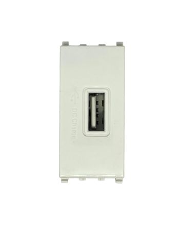 Presa USB 5V Bianca TOT-629-B Compatibile Vimar Plana - Tot Electric