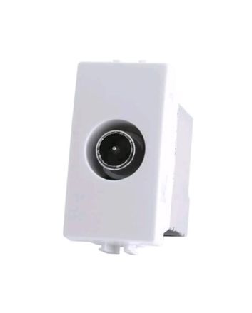 Presa TV Passante Maschio Bianca Compatibile Matix M534-B - Mapam
