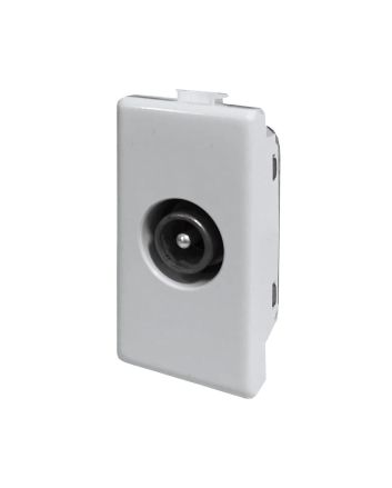 Presa TV Passante Maschio Bianca Compatibile Matix M534-B - Mapam