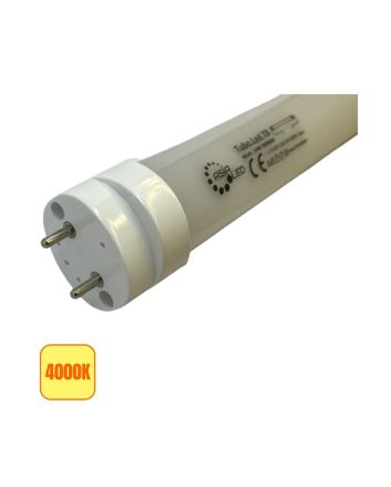Tubo LED T8 14W 90cm Alimentazione Bilaterale Cover Opaca - 4000K