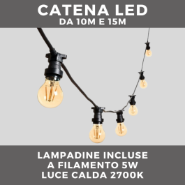 Lampadina LED E27 a Filamento Dimmerabile - Attacco A60 - Trasparente 6w  2700k Luce Calda - Asia LED in vendita online