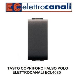 Tasto Copriforo Falso Polo Nero 1 Modulo Elettrocanali Life ECL4080 in vendita  online