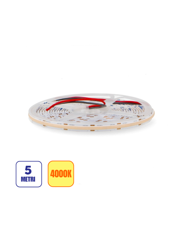 Striscia LED 24V 14W/m 4000K COB IP20 5m LM-2823 - iSG Lighting