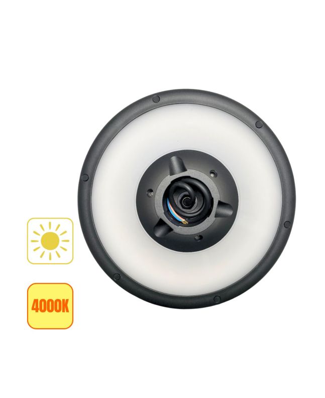 Testa Palo Solare Ibrida LED 24W 1500 lm 4000K IP65 Ø38 cm - FAI