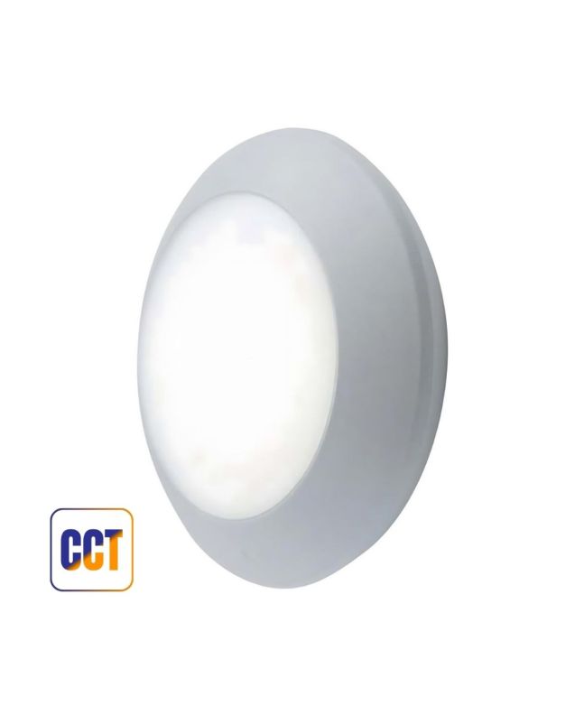 Plafoniera LED Bertina Grigia Ø20cm GX53 IP66 CCT 3W - Fumagalli