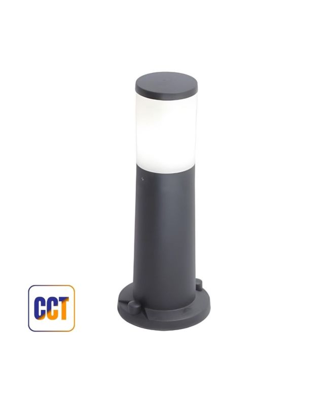 Paletto Esterno Amelia 400 8,5W CCT IP66 Grigio e Lampadina Inclusa