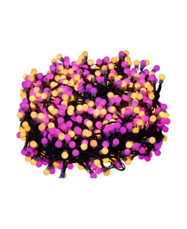 Serie 2000 LED Ball Bianco Caldo Fuxia 100m 8 Giochi IP44 - Nataluna