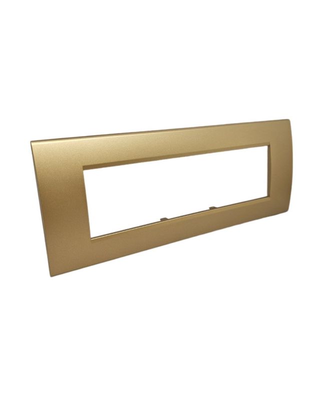 Placca 7 Posti Sabbia Compatibile Living Light - Tot Electric