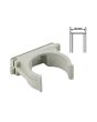 Confezione 100 Clips Fissatubo Ø25mm a Scatto Grigio FG16043 - FAEG