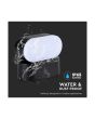 Lampada LED da Muro Ovale 6W 4000K 660lm Nera Ruotabile IP65 - V-TAC