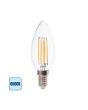 Lampadina LED E14 4W Luce Fredda 6500K 400lm Candela Filamento - V-TAC