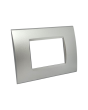 Placca 3 Posti Silver Compatibile Living Light - Tot Electric