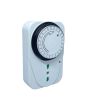 Timer Meccanico Giornaliero 16A 3500W Presa Bivalente - Nova Line