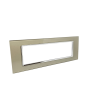 Placca Vetro 7 Posti Champagne per Supporto Blu Living - Tot Electric