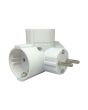 Adattatore Triplo Schuko 16A 2P+T Bianco 3 Prese FG28522  - FAEG