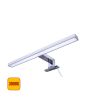 Applique LED Specchio 60cm 12W Grigio Lucido IP44 - 3000K Calda