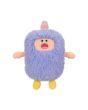 Borsa dell'acqua calda e scaldamani blu divertente peluche