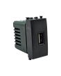 Presa USB 5V 2A Compatibile Vimar Plana Antracite - Tot Electric