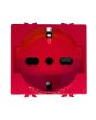 Presa Schuko Rossa 16A 250V Compatibile Matix M514-R - TOT Electric