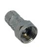 Connettore F Maschio in Ottone Nickelato Ø6 mm per RG59 - Corel