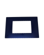 Placca 3 Posti Blu Navy Compatibile Vimar Plana - Tot Electric