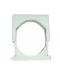 clip fissatubo con base asolata per fissaggio a vite Ø38–50