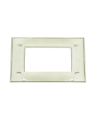 Placca 4 Posti Champagne Compatibile Living Light - Tot Electric