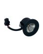 Faretto LED da Incasso Nero 1W COB 3000K 90lm Ø28mm - Universo