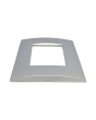 Placca 3 Posti Silver Compatibile Living Light - Tot Electric