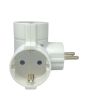 Adattatore Triplo Schuko 16A 2P+T Bianco 3 Prese FG28522  - FAEG