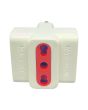 adattatore bipasso bianco rosso 16a