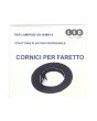 Portafaretto GU10 MR16 Rotondo Fisso Nero Opaco Ø80mm Mondo LED