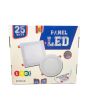 pannello led quadrato bianco freddo 6000k 25w driver incluso