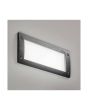 Segnapasso LED Leti 300 Nero IP66 E27 29x11cm da Incasso - Fumagalli