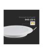 Mini Pannello LED 6W 660lm 4000K Ø120mm Incasso Rotondo - V-TAC