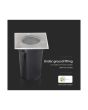Portafaretto LED GU10 da Incasso Quadrato IP67 Esterno - V-TAC
