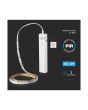 Kit Strip LED 1m 2,4 W/m 4000 K a Batteria con Sensore IP65 – V‑Tac