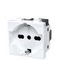 Presa Schuko Universale 16A 250V 2P+T Matix Bianco AM5440/16