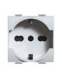 Presa Schuko Universale 16A 250V 2P+T Matix Bianco AM5440/16